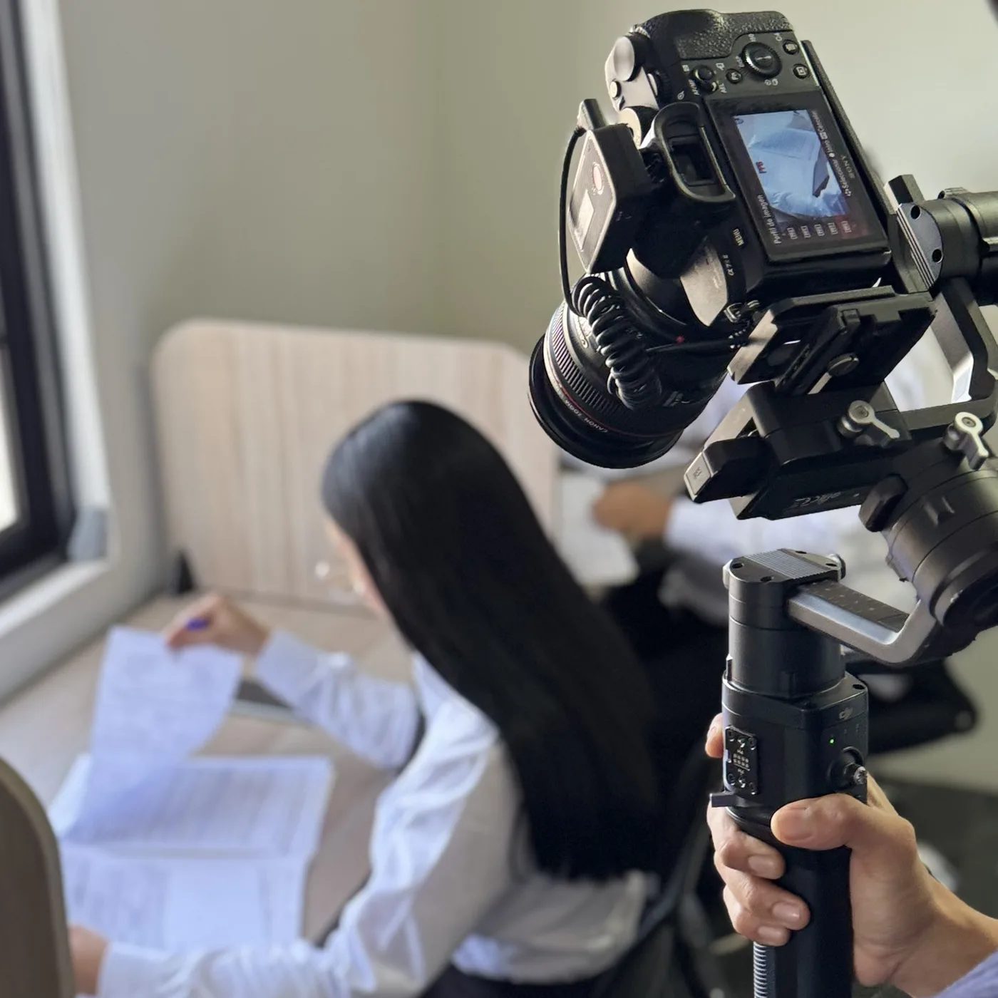 Rodaje con cámara en gimbal