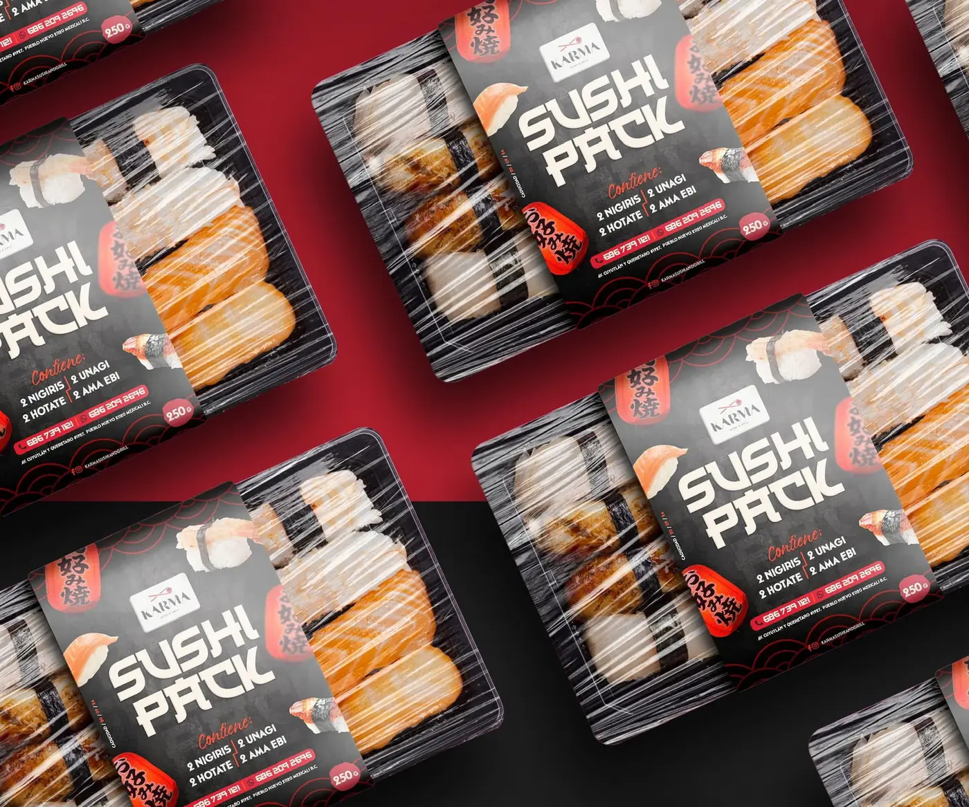 Empaque Sushi Pack para Karma Sushi & Grill